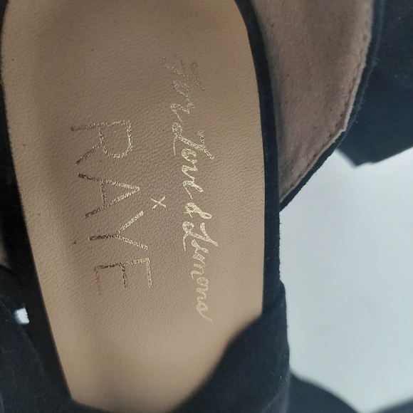 RAYE Black Heels with Ribbon Accents - Picture 3 of 9